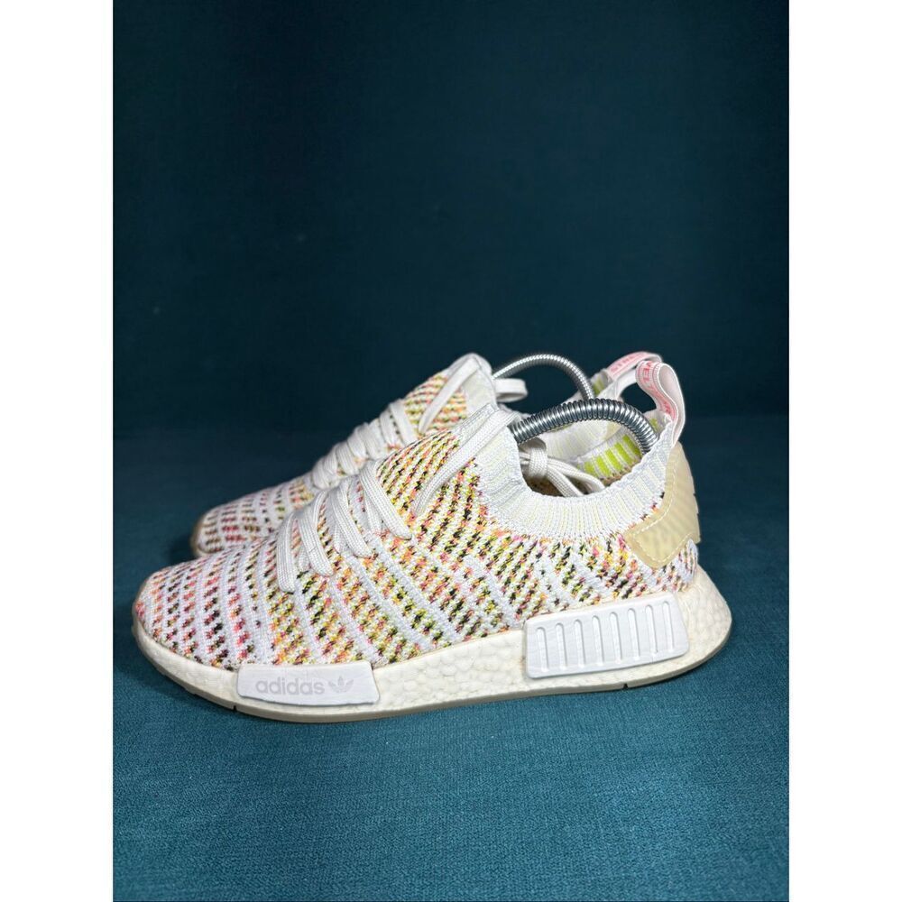 Adidas NMD R1 Primeknit Multicolor White Women’s Size 8 Running Shoes B43838